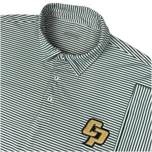 Cal Poly Vineyard Vines Performance Polo Mens XXL Striped Stretch Athleisure